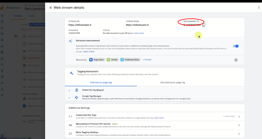 google analytics prisijungimas